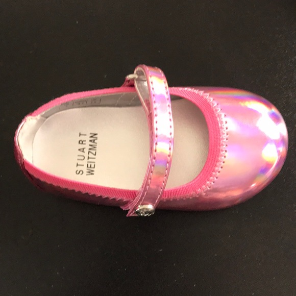 Stuart weitzman baby ballet flats NIB size 3 pink - Picture 3 of 8